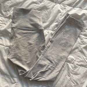 Space white gray leggings Lululemon